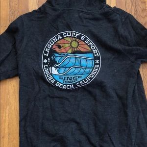 Laguna beach surf and sport zip up hoodie